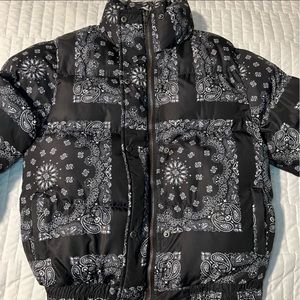 Adika bandana print coat